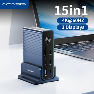 Acasis 15 en 1 PD100W 10Gbps USB C Estación de acoplamiento Triple Display Dock HDMI Hub Display Expansion Dock - Product Image 2