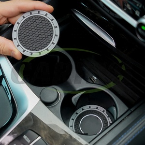 Универсальный автомобильный подстаканник Нескользящая подставка из ПВХ Водонепроницаемая подставка для индивидуального логотипа - Product Image 3