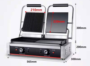 CE Commercial électrique gril teppanyaki plaque à snacker électrique pain machine à <span class=keywords><strong>panini</strong></span> 220V - Product Image 3