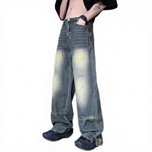Nouveau jean bleu pour homme printemps 2026, coupe droite, élastique, ajusté, style décontracté chic pour affaires - Product Image 3