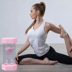 Reloj de Arena Art Deco con Cuentas de Vidrio Hexagonales para Gestión del Tiempo en el Escritorio y Decoración Navideña, Hecho a Mano y Ecológico - Product Image 5