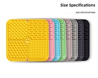 Tapis de léchage pour animaux de compagnie avec ventouses en silicone, tapis de léchage à alimentation lente et bol anti-étouffement avec grattoir