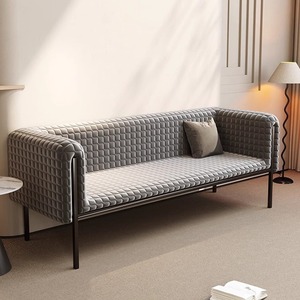 Sillón de tela verde con mechones y otomana, conjunto de sala de estar, sofá de diseño moderno para decoración del hogar - Product Image 5