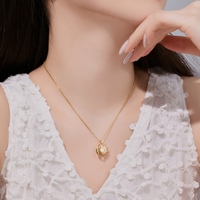 Dylam Charm Conception mystérieuse Chaîne à maillons en argent sterling pour femme Pierres précieuses Opale synthétique Croissant Soleil et Lune Colliers pendentifs