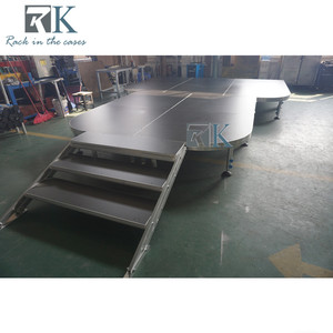 Adjustable Legs 1/2 Circle <b>Platform</b> Modular Aluminum Stage for Exhibits - Product Image 2