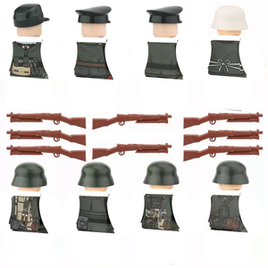 Compatible avec les blocs de construction miniatures, figurines de soldats allemands et de zombies de la Seconde Guerre mondiale, modèles de figurines à assembler, cadeau pour garçons - Product Image 5