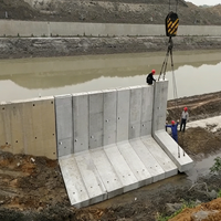 Moule en acier pour mur de soutènement préfabriqué en béton en forme de L, coffrage de mur cantilever robuste, sur mesure OEM ODM, usine directe certifiée ISO9001
