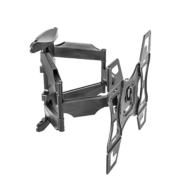 Adjustable Swing Arm 160° Swivel TV Wall Mount for 32-70 Inch TVs, 45.5KG Load, VESA 400x400, Extension 45-500mm, -5°/+8° Tilt