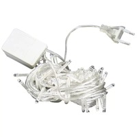 Guirlande lumineuse de Noël en PVC de 50 m avec 240 LED blanches, indice de protection IP44, commande manuelle, prise GS, pour la décoration de l'arbre de Noël, des fêtes à domicile