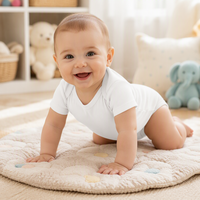 Harga Pabrik 0-24B Pakaian Bayi Laki-laki Perempuan Baru Lahir Baju Terusan Katun Lembut Lengan Pendek Romper Bodysuit Bayi
