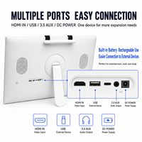 Televisor Portátil Blanco de 24 Pulgadas con Pantalla Táctil 1080P, Android 13, 6G+128G de Almacenamiento