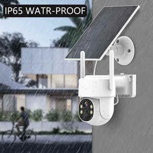 Không dây năng lượng mặt trời Powered 4MP Wifi PTZ ngoài trời an ninh máy ảnh LCD NVR Hệ thống pin hoạt động đầy đủ màu sắc tầm nhìn ban đêm - Product Image 6