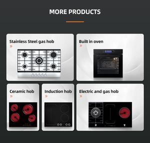 Home Appliance Italian Design Black Tempered Glass <b>Stoves</b> Gas (PG7051G-AEBR) - Product Image 5