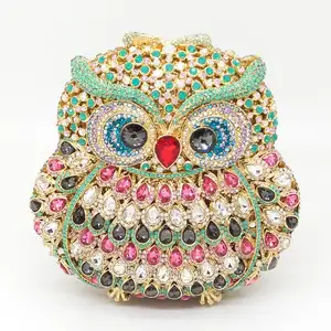 Уникальный дизайн, индивидуальная модная Женская Блестящая вечерняя сумка с кристаллами и камнями ручной работы