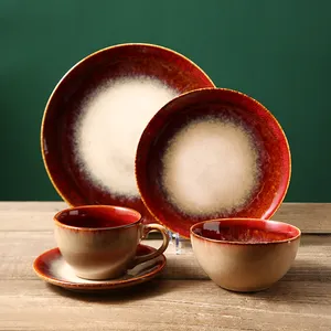 WEIYE 2024 New Glaze Porcelain Dinnerware Sets Ceramic Tableware Set Smooth Ceramic Dinner Set For Catering Restaurant Hotel