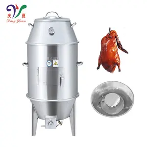 Full stainless steel gas charcoal chicken oven for fast food shop duck roaster