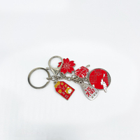 Lanterne en métal personnalisée à succès, porte-clés en alliage de zinc pour le Nouvel An chinois