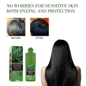 Shampoo <span class=keywords><strong>Colorante</strong></span> al Rosmarino 420ml 2 in 1 Mousse Schiumosa con Estratti Naturali di Erbe Cambia Rapidamente il Colore dei <span class=keywords><strong>Capelli</strong></span> in Nero <span class=keywords><strong>per</strong></span> Donne - Product Image 4