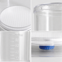 Filtre à membrane en grille MCE de 100 ml pour filtration microbienne, en forme de cône, stérilisé par rayonnement gamma