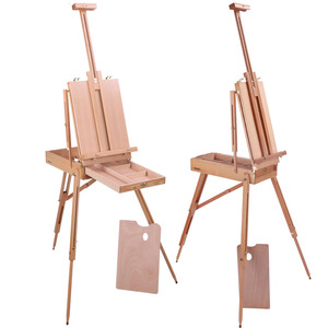 Lingette en <span class=keywords><strong>bois</strong></span> pour peinture, pour artiste français, kit de croquis, Portable, pliable, Durable, affichage - Product Image 6