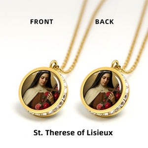 GIVELUCK - Colgante de Santa Teresita de Lisieux, Recuerdo Turístico de Zonas Escénicas Religiosas, Venta al por Mayor para Eventos y Festivales - Product Image 4