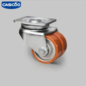 Cascoo Agv Twin Wielen 3 Inch Bruin Pu Zwenkwiel