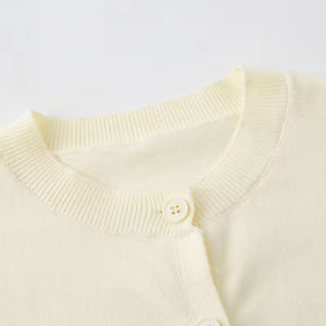 Cárdigan de Punto con Rayas de Arcoíris para Niñas, Primavera y Otoño 2026, Suéter Ligero, Elegante y Versátil de Algodón para Niños - Product Image 3