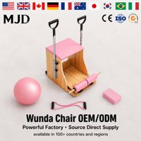 Chaise de Pilates Wunda en bois de chêne robuste, chaise d'équilibre, équipement de fitness professionnel pour studios de Pilates de prestige, OEM/ODM CE/SGS