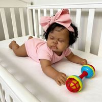Poupée africaine noire de 18 pouces, lavable et réutilisable, cadeau pour enfants, imitation bébé réaliste, poupée Natasha la plus vendue