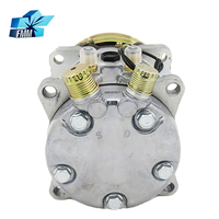 Compresor de Aire SD507 5H11 12V 24V 2PK con Ranuras para Camiones de Trabajo Pesado, para Polea de Correa, Tractor, Excavadora, Camión de Trabajo Pesado, Hot Rod