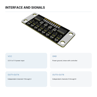 Module de capteur de suivi de ligne infrarouge 8 canaux avec sortie TTL réglable pour voiture robot, suiveur de ligne noire Arduino