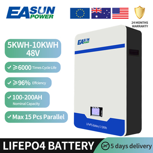 <span class=keywords><strong>Easun</strong></span> Power-Batería Lifepo4 montada en la pared, 48V, 5kw, <span class=keywords><strong>10kw</strong></span>, 100ah, 200ah, batería de litio BMS Powerwall para almacenamiento de energía en el hogar - Product Image 2