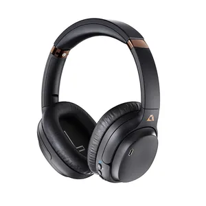 1Mii E600Pro Hybrid Active Noise Cancelling Headphones avec aptX LL & HD, Over-Ear Bluetooth Headphones sans fil avec CVC8.0 Mic