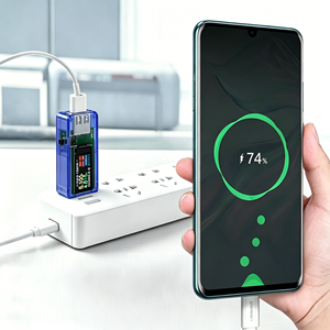 U96 Probador USB 13 en 1, <span class=keywords><strong>Volt</strong></span>ímetro <span class=keywords><strong>Digital</strong></span> DC, Amperímetro, Medidor de Voltaje y Corriente, Detector de Voltaje, Cargador de Batería Externa - Product Image 2