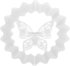 สปินเนอร์สแตนเลสกระจกเย็นสำหรับกลางแจ้งตีระฆังโลหะแบบหมุนได้3D ตกแต่งบ้านแบบแขวนกังหันลม - Product Image 2