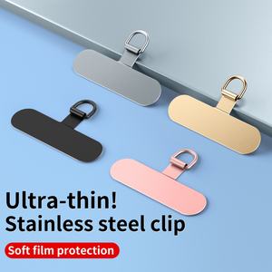 Cordon universel pour téléphone avec patch en acier inoxydable et anneau en D, attache de sécurité pour téléphone portable en forme de corde, clip métallique pour téléphone - Product Image 6