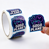 Pegatinas Personalizadas Redondas, Etiquetas Autoadhesivas de Vinilo Impermeables, Pegatinas con Logotipo de Marca para Etiquetas de Embalaje