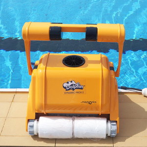 Robot limpiador automático para piscinas <span class=keywords><strong>Dolphin</strong></span> PROX2 3002 con control remoto que puede escalar paredes y pisos para piscinas de gran tamaño - Product Image 1