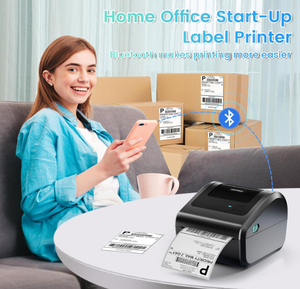 Aimo New arrivals d450bt kinh doanh nhỏ màu xanh răng máy in nhãn nhiệt 4x6 máy in nhãn vận chuyển máy in nhãn - Product Image 4