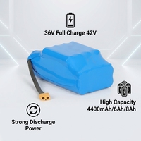 Baterai Lithium Isi Ulang Kapasitas Tinggi 36V 4.4ah 6ah 10ah Universal untuk Hoverboard 2 Roda/Skuter Keseimbangan, Baterai Cadangan