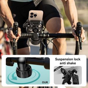 Nuevo Soporte para Teléfono de Vehículo Eléctrico, Soporte de Navegación para Motocicleta y Bicicleta Resistente a Impactos, Sin Bloqueo de Cámara - Product Image 3