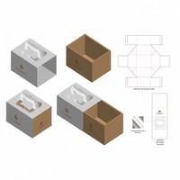 Boîte d'emballage alimentaire en papier imprimée sur mesure, boîte d'emballage de marque Mochi