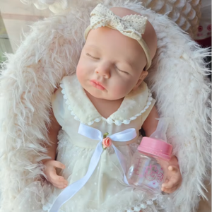 من المصنع مباشرة دمى سيليكون كاملة الجسم 18 بوصة صلبة تولد من جديد ، دمى أطفال مصنوعة يدويًا مقاومة للماء للفتيات - Product Image 1