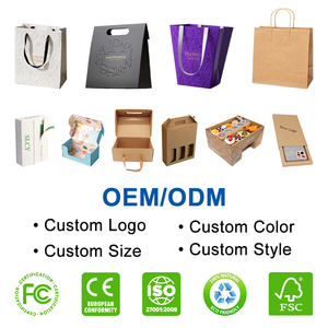 Bán buôn tùy chỉnh in logo quà tặng sang trọng túi giấy bán lẻ Boutique mua sắm túi giấy với logo riêng của bạn - Product Image 4