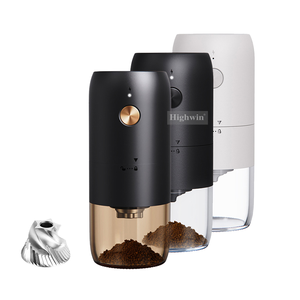 Usb Oplaadbare Conische Braam Koffiemolen Rvs Elektrische Bonen Grinder Luxe Verstelbare Handmatige Koffiemolens - Product Image 4