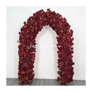 DKB Factory Passionate And Unrestrained Red Roses Made Into Simulated Flower Arch