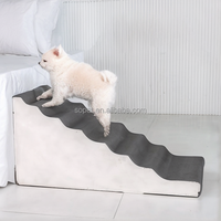 Wellenförmige rutsch feste Haustier treppe für kleine bis mittlere Hunde Hunde rampe für Bett & Couch Hochhaus-Haustier treppen Bett & Zubehör