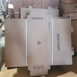 Suministro de fábrica Caja de cartón corrugado portátil Kraft duradero para embalaje industrial y comercial - Product Image 1