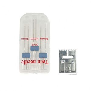 จักรเย็บผ้า3/90 2/90 4/90มม. เข็มคู่แบบรวมเท้าหนาบาง - Product Image 5