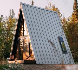 Rừng Cây nhà nghỉ mát khách sạn Internet người nổi tiếng trả B & B Nhà thuyền ngoài trời khung chống gió chống ăn mòn bằng gỗ hình tam giác - Product Image 5